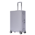 Luxury Aluminum Luggage Suitcase for Men and Women Business Travel TSA Lock Silent Wheels